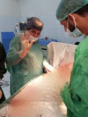 Happy moments in operation theatre